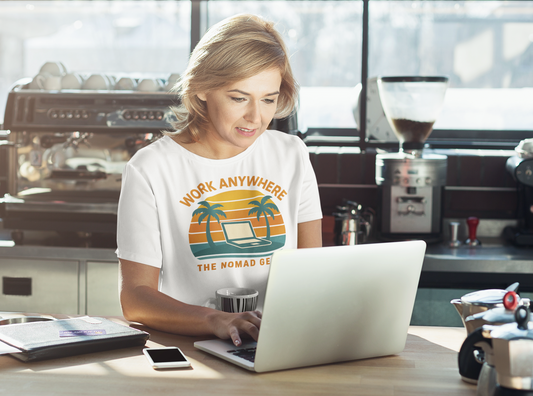 Nomad T-Shirt - Great Quality Anywhere Work Digital Remote Nomad Gear