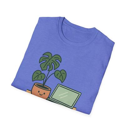Potted & Productive T-Shirt, Ideal for Plant Lovers, Home Office Gear, Gifts for Creatives, Motivational Tee, Casual Wear, Everyday Style