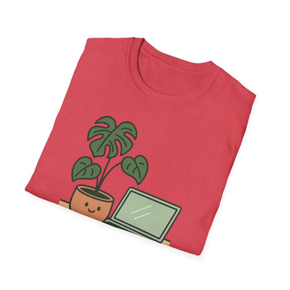 Potted & Productive T-Shirt, Ideal for Plant Lovers, Home Office Gear, Gifts for Creatives, Motivational Tee, Casual Wear, Everyday Style