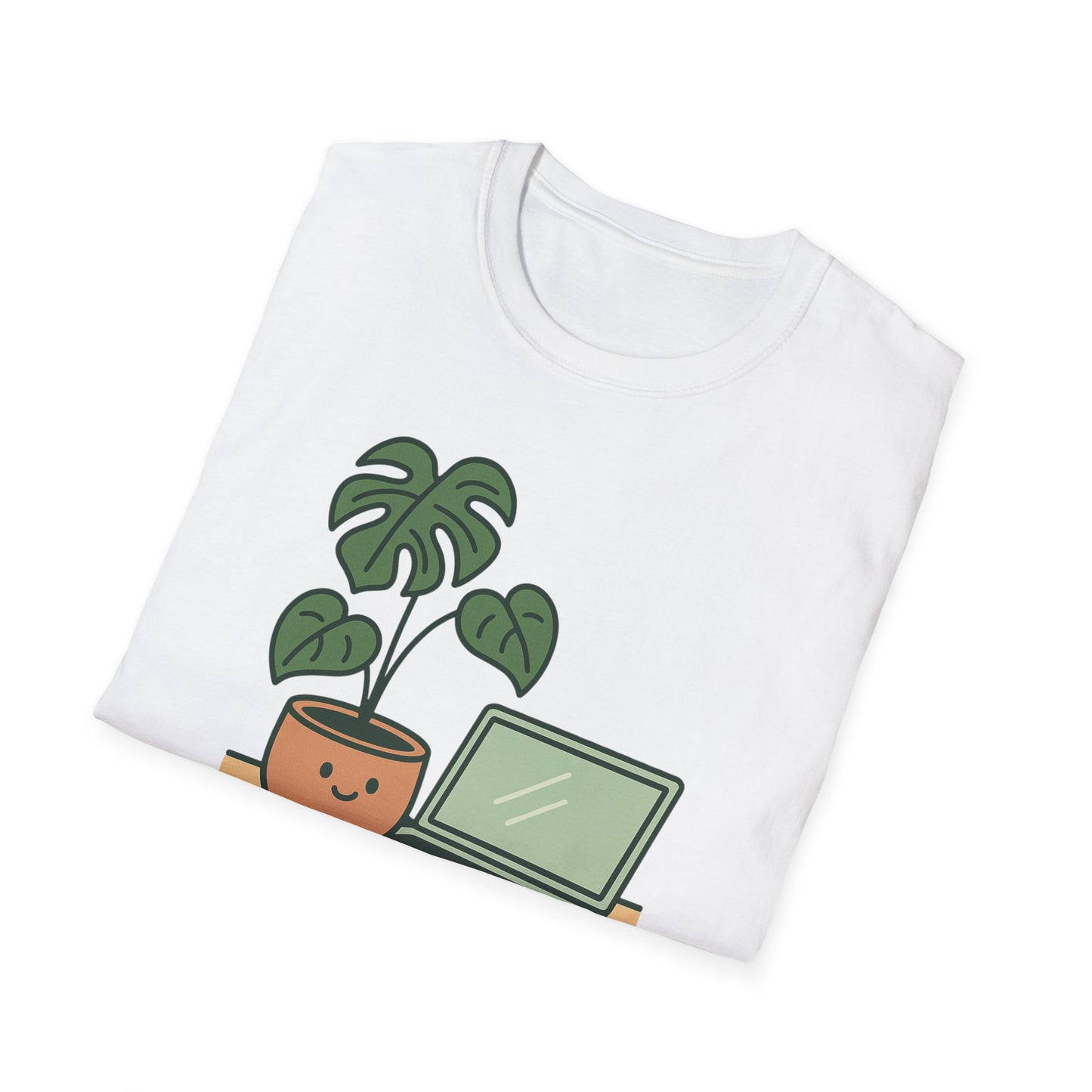 Potted & Productive T-Shirt, Ideal for Plant Lovers, Home Office Gear, Gifts for Creatives, Motivational Tee, Casual Wear, Everyday Style