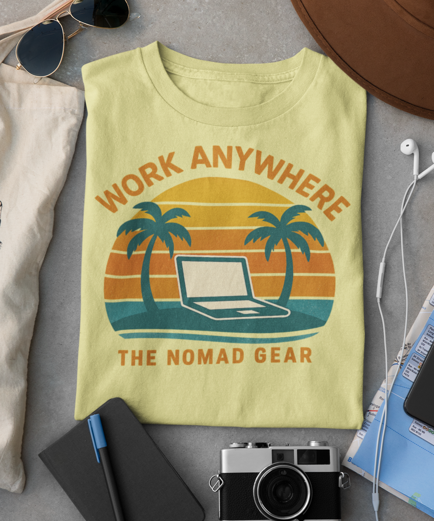 Nomad T-Shirt - Great Quality Anywhere Work Digital Remote Nomad Gear