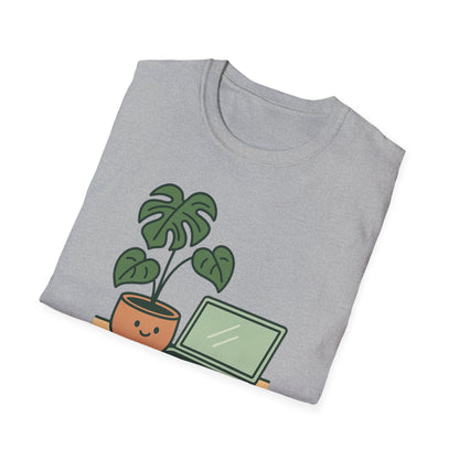Potted & Productive T-Shirt, Ideal for Plant Lovers, Home Office Gear, Gifts for Creatives, Motivational Tee, Casual Wear, Everyday Style