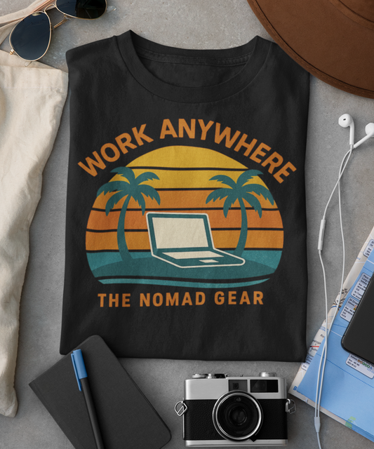 3 Color Nomad T-Shirt - Great Quality Anywhere Work Digital Remote Nomad Gear